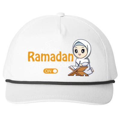 Fasting Mode Ramadan On Cute Gift Cool Islamic Gift Idea Funny Gift Snapback Five-Panel Rope Hat