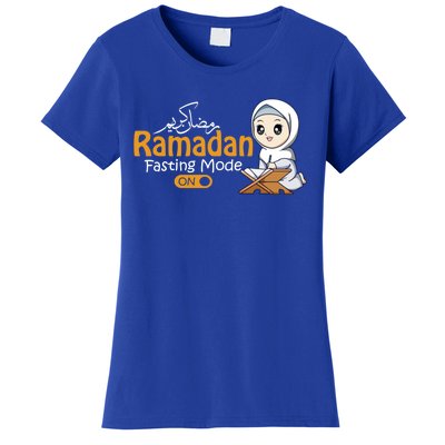 Fasting Mode Ramadan On Cute Gift Cool Islamic Gift Idea Funny Gift Women's T-Shirt