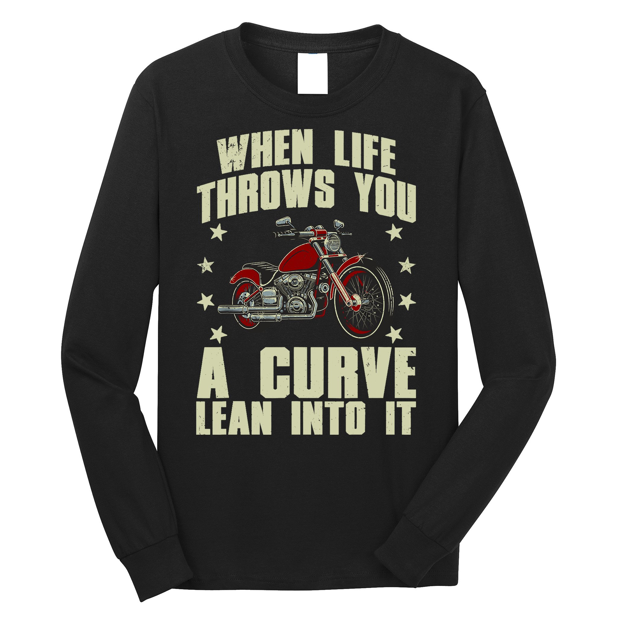 Funny Motorcycle Racer Design For Motorcycle Lover Long Sleeve Shirt