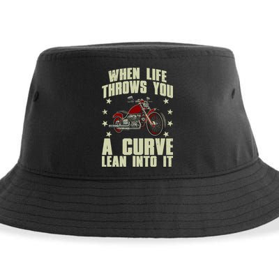 Funny Motorcycle Racer Design For Motorcycle Lover Sustainable Bucket Hat