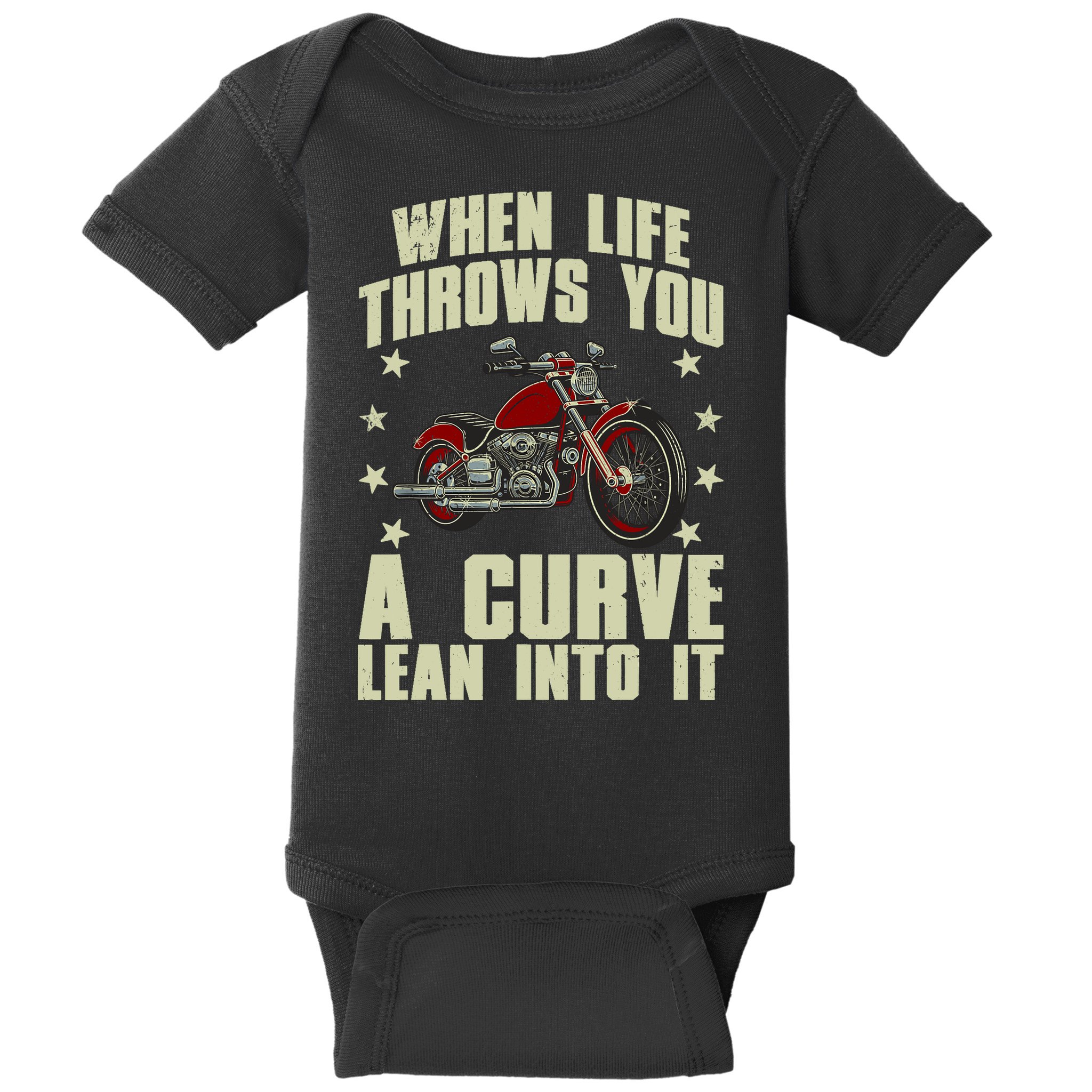 Funny Motorcycle Racer Design For Motorcycle Lover Baby Bodysuit