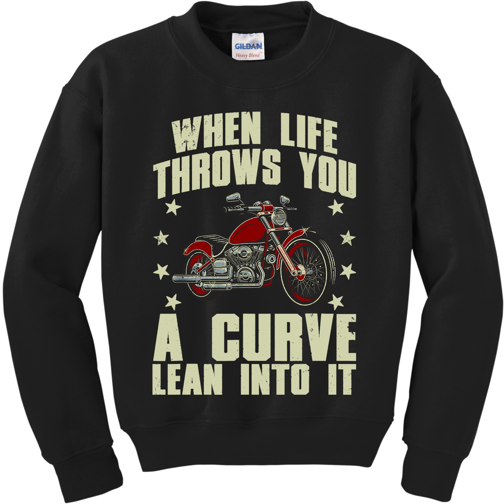 Funny Motorcycle Racer Design For Motorcycle Lover Kids Sweatshirt