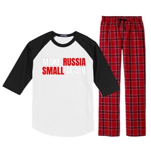 Funny Make Russia Small Again Raglan Sleeve Pajama Set