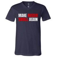 Funny Make Russia Small Again V-Neck T-Shirt