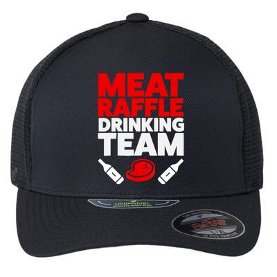 Funny Meat Raffle Drinking Team Buffalo NY Minnesota Flexfit Unipanel Trucker Cap