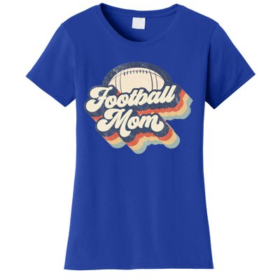 Football Mom Retro American Football Mothers Day Mom Mama Funny Gift Women's T-Shirt