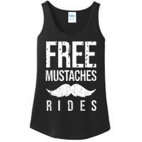 Free Mustache Rides Funny Ladies Essential Tank