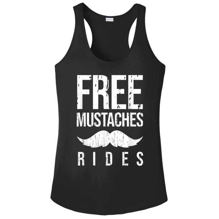 Free Mustache Rides Funny Ladies PosiCharge Competitor Racerback Tank