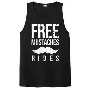 Free Mustache Rides Funny PosiCharge Competitor Tank