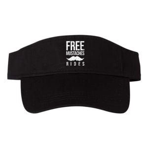 Free Mustache Rides Funny Valucap Bio-Washed Visor