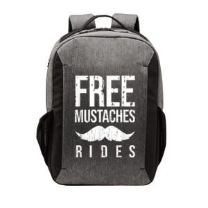 Free Mustache Rides Funny Vector Backpack