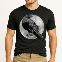 Full Moon Raven Bird Gift Scary Crow Cooling Performance Crew T-Shirt