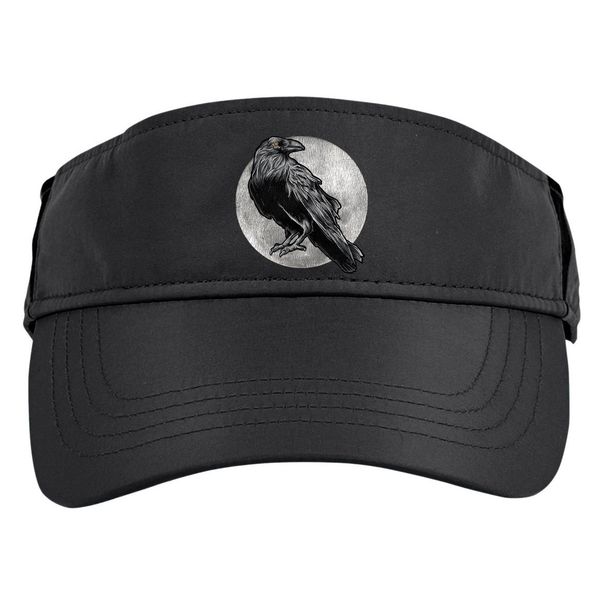Full Moon Raven Bird Gift Scary Crow Adult Drive Performance Visor