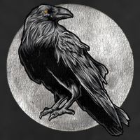 Full Moon Raven Bird Gift Scary Crow Adult Drive Performance Visor