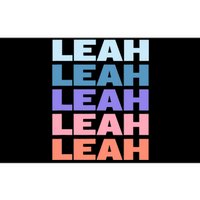 Funny Modern Repeated Text Design Leah Bumper Sticker