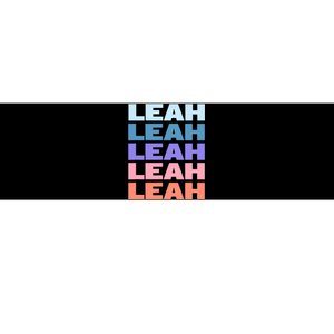 Funny Modern Repeated Text Design Leah Bumper Sticker