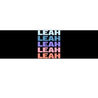 Funny Modern Repeated Text Design Leah Bumper Sticker