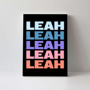 Funny Modern Repeated Text Design Leah Canvas