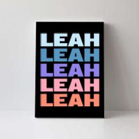 Funny Modern Repeated Text Design Leah Canvas