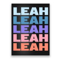 Funny Modern Repeated Text Design Leah Poster