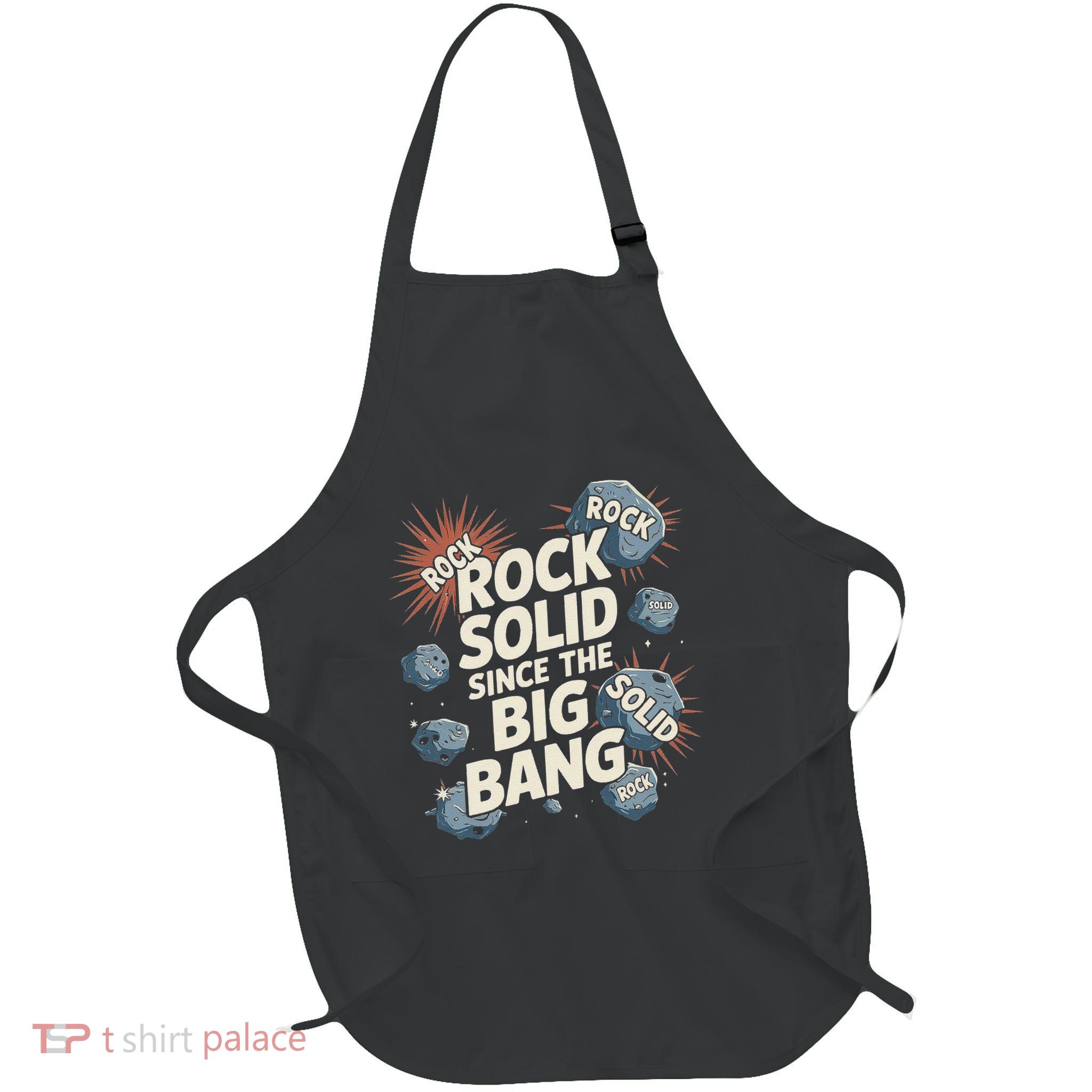 Funny Meteor Rock Solid Since The Big Bang Asteroid Space .Png Full-Length Apron With Pockets