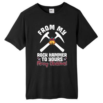 From My Rock Hammer To Yours Merry Christmas! Rockhounding Funny Gift Tall Fusion ChromaSoft Performance T-Shirt