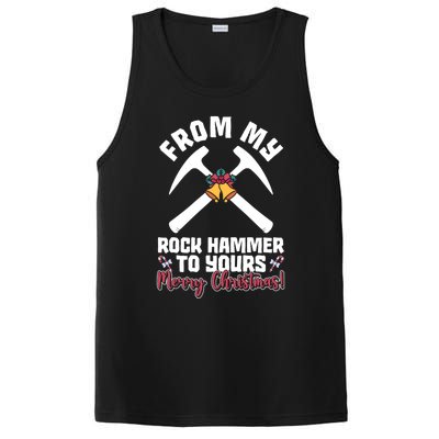 From My Rock Hammer To Yours Merry Christmas! Rockhounding Funny Gift PosiCharge Competitor Tank