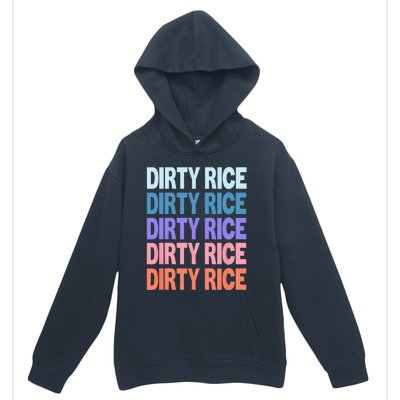 Funny Modern Repeated Text Design Dirty Rice Urban Pullover Hoodie