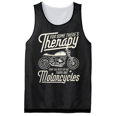 Funny Motorcycle Rider Therapy Vintage Biker Gift Mesh Reversible Basketball Jersey Tank