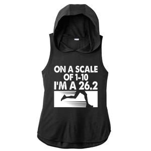 Funny Marathon Runner Gift 26 2 Marathon Gift Ladies PosiCharge Tri-Blend Wicking Draft Hoodie Tank