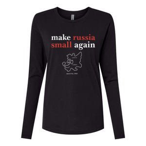 Funny Make Russia Small Again Political Humor Design Womens Cotton Relaxed Long Sleeve T-Shirt