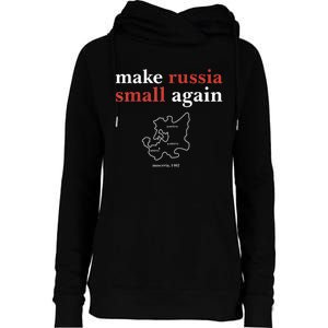 Funny Make Russia Small Again Political Humor Design Womens Funnel Neck Pullover Hood