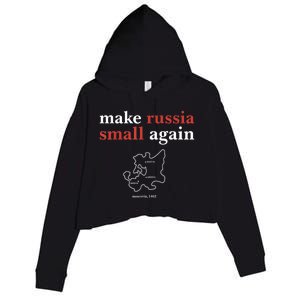 Funny Make Russia Small Again Political Humor Design Crop Fleece Hoodie