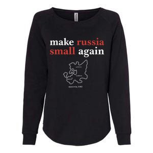 Funny Make Russia Small Again Political Humor Design Womens California Wash Sweatshirt