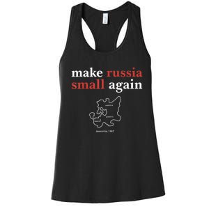 Funny Make Russia Small Again Political Humor Design Women's Racerback Tank