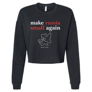 Funny Make Russia Small Again Political Humor Design Cropped Pullover Crew