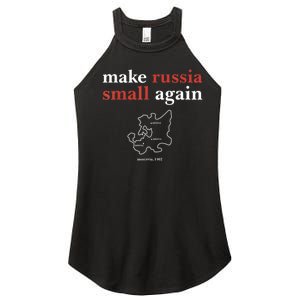 Funny Make Russia Small Again Political Humor Design Women's Perfect Tri Rocker Tank