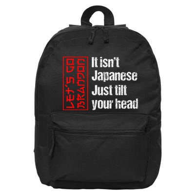 Funny Machinist Retro Vintage Machinist Machine Operator 16 in Basic Backpack