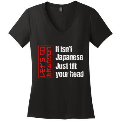 Funny Machinist Retro Vintage Machinist Machine Operator Women's V-Neck T-Shirt
