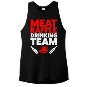 Funny Meat Raffle Drinking Team Buffalo NY Minnesota Ladies PosiCharge Tri-Blend Wicking Tank