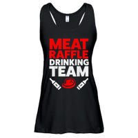 Funny Meat Raffle Drinking Team Buffalo NY Minnesota Ladies Essential Flowy Tank