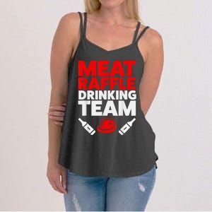 Funny Meat Raffle Drinking Team Buffalo NY Minnesota Women's Strappy Tank