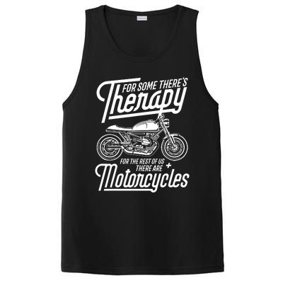 Funny Motorcycle Rider Therapy PosiCharge Competitor Tank