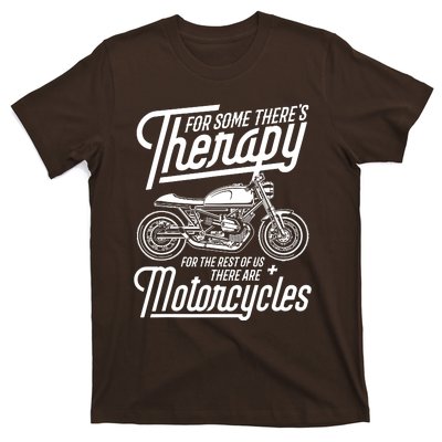 Funny Motorcycle Rider Therapy T-Shirt