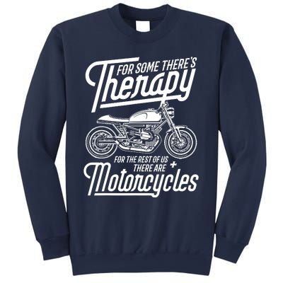 Funny Motorcycle Rider Therapy Sweatshirt