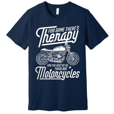 Funny Motorcycle Rider Therapy Premium T-Shirt