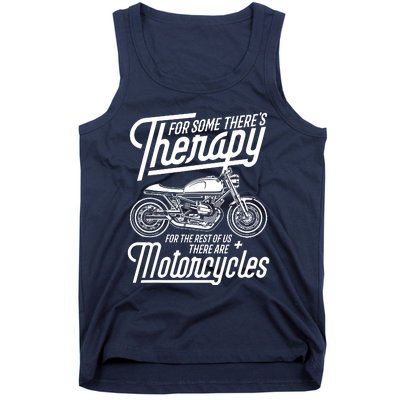 Funny Motorcycle Rider Therapy Tank Top