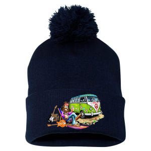 Fun Musician Rock Singer Pom Pom 12in Knit Beanie