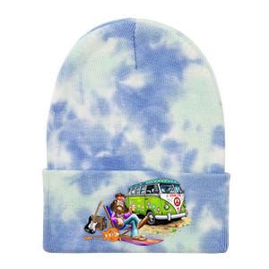 Fun Musician Rock Singer Tie Dye 12in Knit Beanie