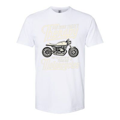 Funny Motorcycle Rider Therapy  Vintage Biker Gift Softstyle® CVC T-Shirt